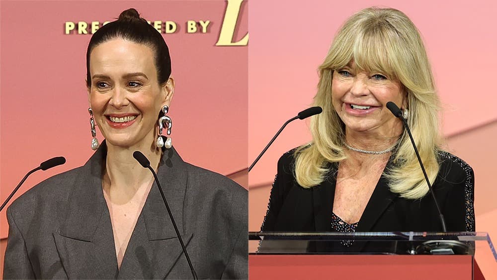 サラ・ポールソン、ゴールディ・ホーン=「THR Women in Entertainment」にて、現地時間12月3日 写真:Phillip Faraone/The Hollywood Reporter/Getty Images; Stefanie Keenan/The Hollywood Reporter/Getty Images