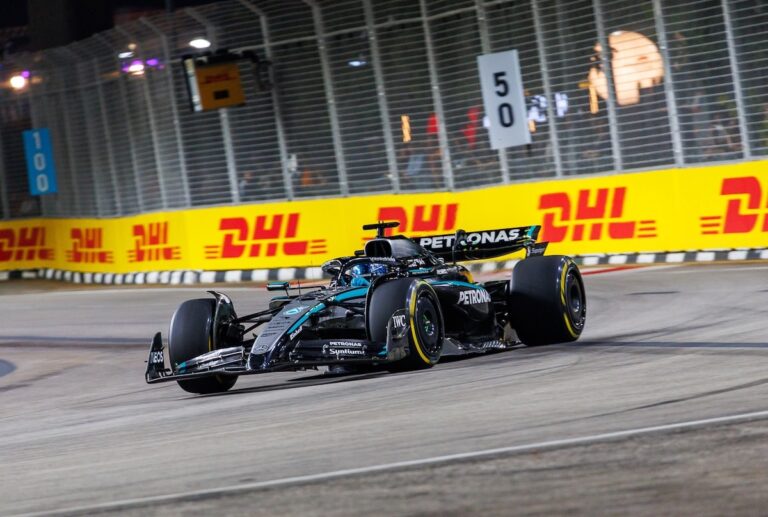 george russell mercede singapore pole