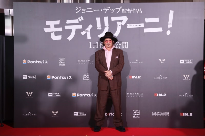 ジャパン・プレミアに登場したジョニー・デップ