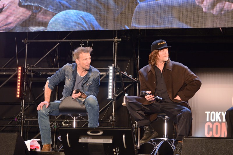 ショーン・パトリック・フラナリーとノーマン・リーダス　写真：The Hollywood Reporter Japan
