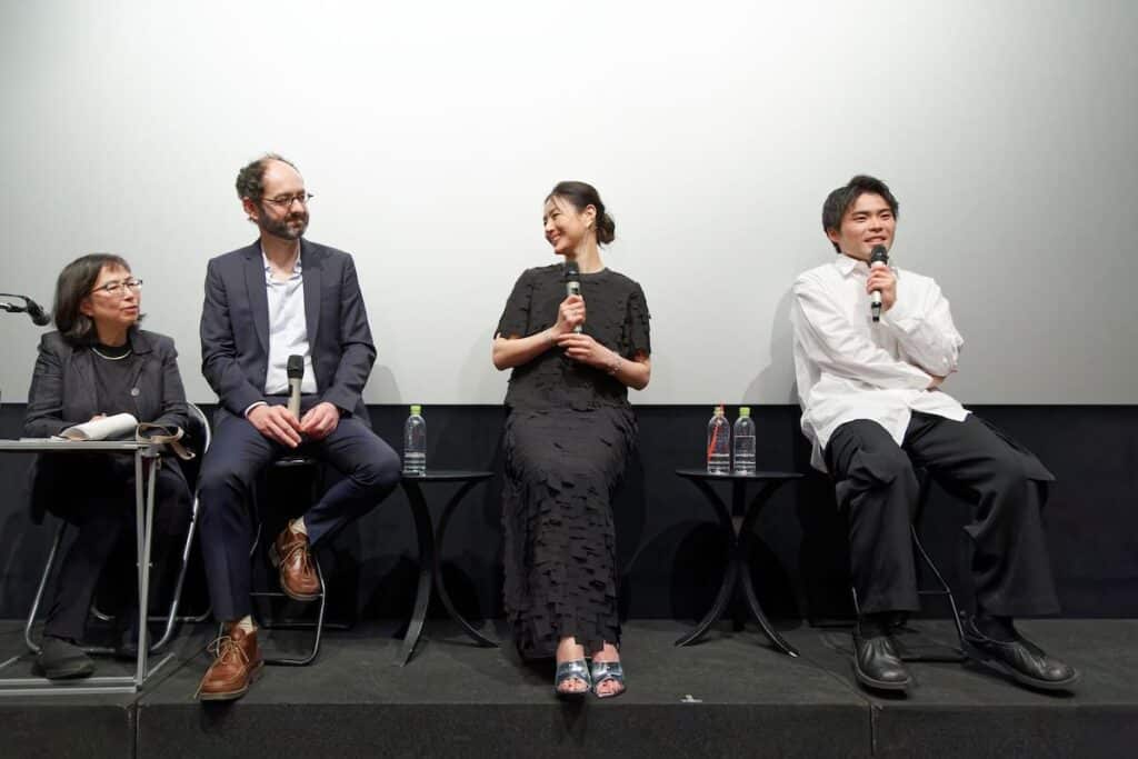 「カンヌ監督週間 in Tokio 2025」『見はらし世代』トークイベントに登壇した、ジュリアン・レジ 、井川遥、団塚唯我監督、12月12日(金)~12月25日(木) ヒューマントラストシネマ渋谷にて開催