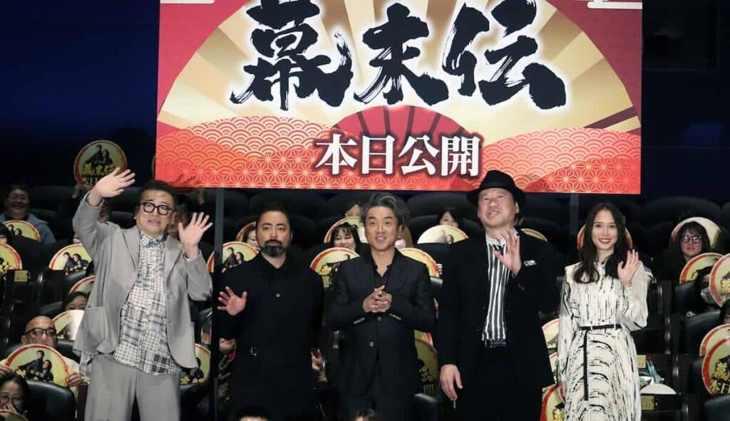 （左から）福田雄一監督、山田孝之、ムロツヨシ、佐藤二朗、広瀬アリス