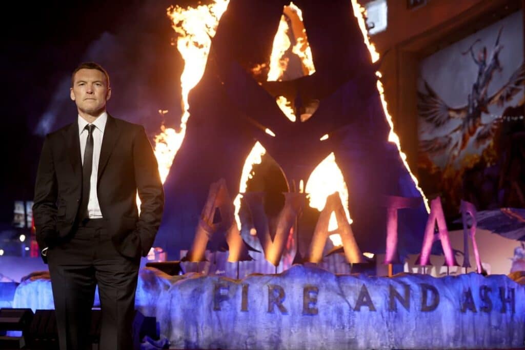 サム・ワーシントン=『アバター：ファイヤー・アンド・アッシュ』LAでのプレミアイベントにて=日本時間12月2日（火）(C)  2025 20th Century Studios. All Rights Reserved.