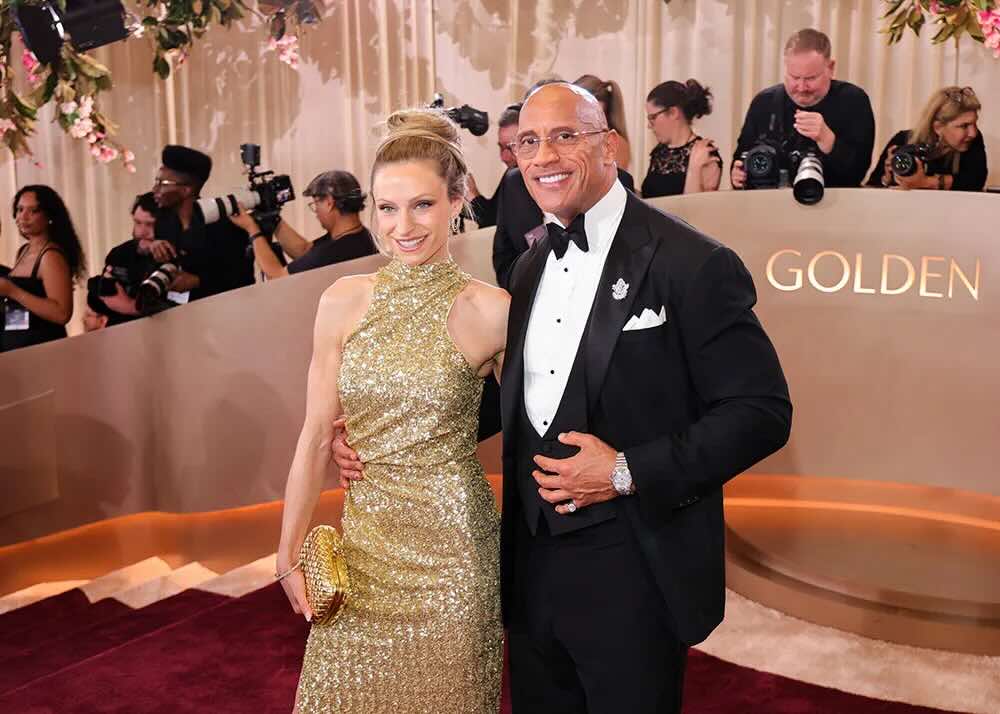 【セレブ愛用腕時計】ゴールデングローブ賞授賞式でのローレン・ハシアンとドウェイン・ジョンソン