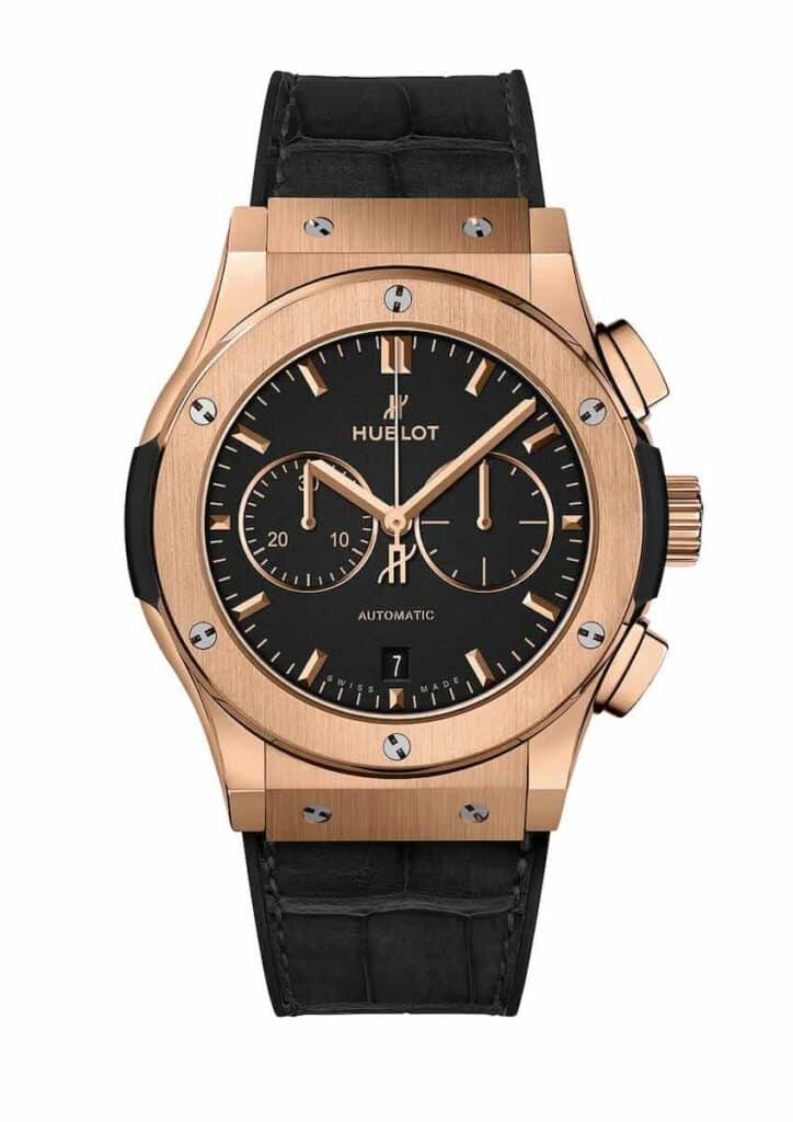 【セレブ愛用腕時計】ウブロ クラシック フュージョン クロノグラフ キングゴールド