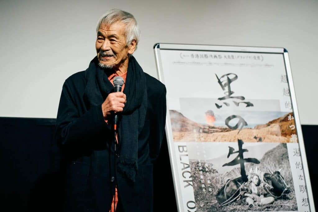 映画『黒の牛』出演、田中泯