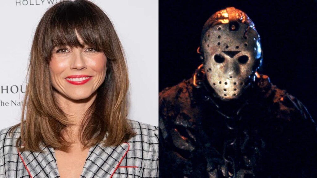 『クリスタル・レイク(原題)』に主演するリンダ・カーデリーニ(左)、映画『13日の金曜日』より