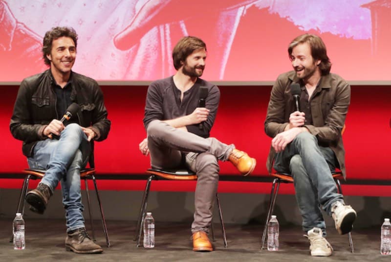 左からショーン・レヴィ、ダファー兄弟 写真:Netflix