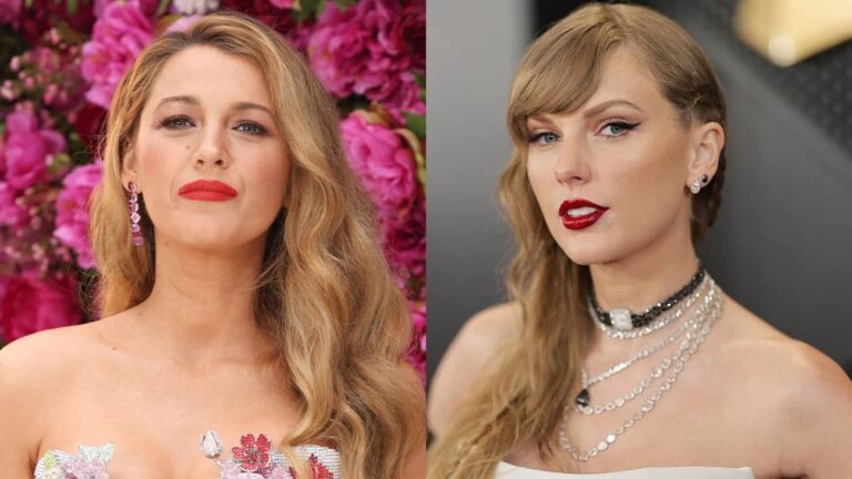 ブレイク・ライブリー（左）、テイラー・スウィフト（右）