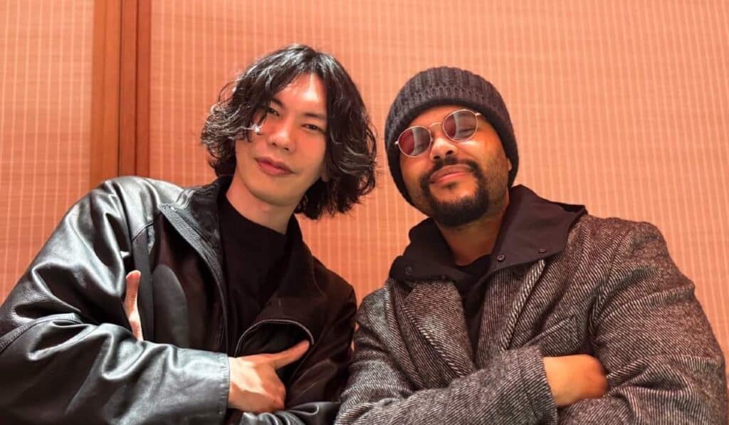 再会を果たした米津玄師（左）と、ザ・ウィークエンド（右）