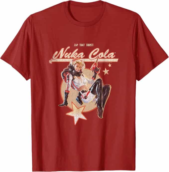 Fallout Video Game Retro Nuka Cola Ad Tシャツ