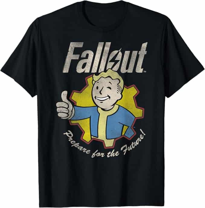 Fallout Video Game Prepare for the Future Vault Boy Tシャツ