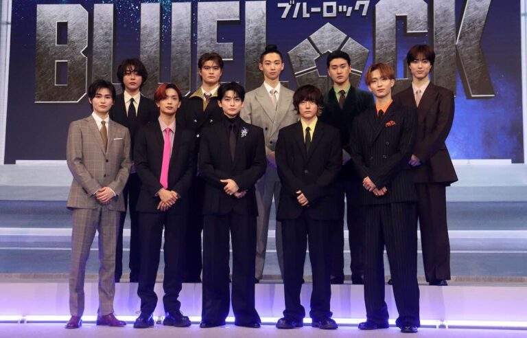 映画『ブルーロック』完成報告会にて