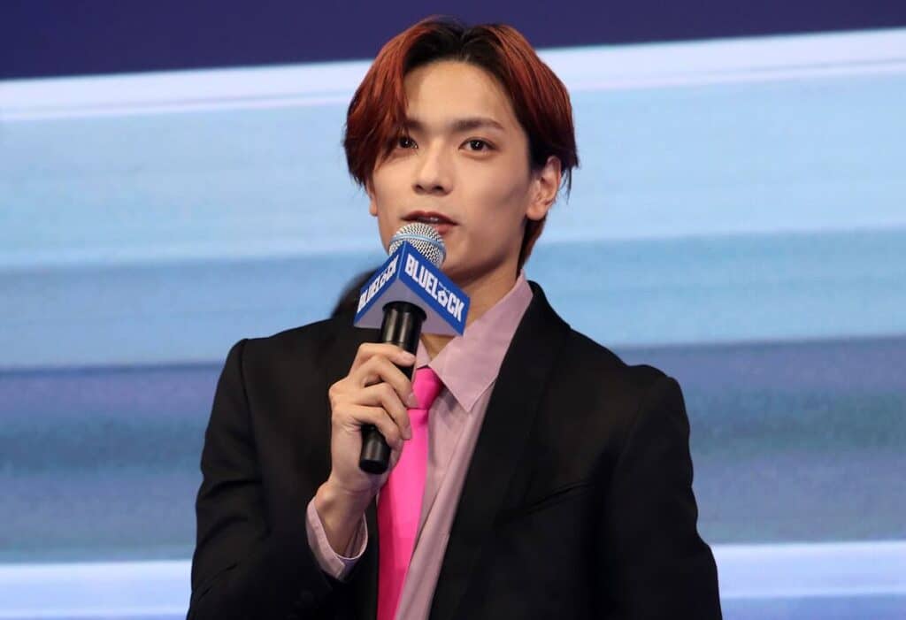 映画『ブルーロック』完成報告会にて