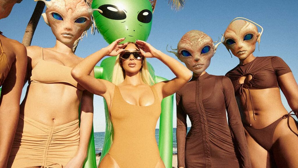 2023年2月、「Skims」のスイムウェアキャンペーンに登場したキム・カーダシアン