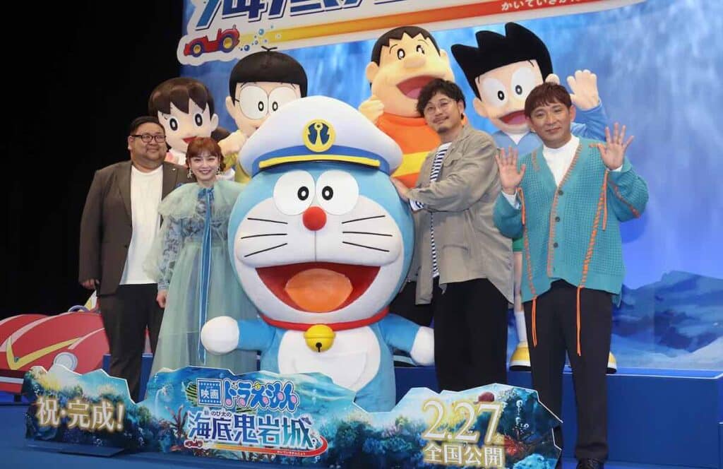 ドラえもん 新・のび太の海底鬼岩城 完成披露にて