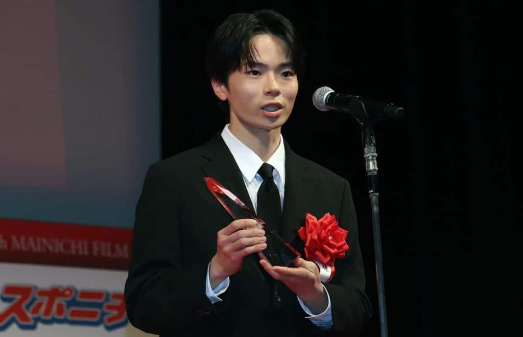 映画『愚か者の身分』出演、林裕太、第80回毎日映画コンクール贈呈式