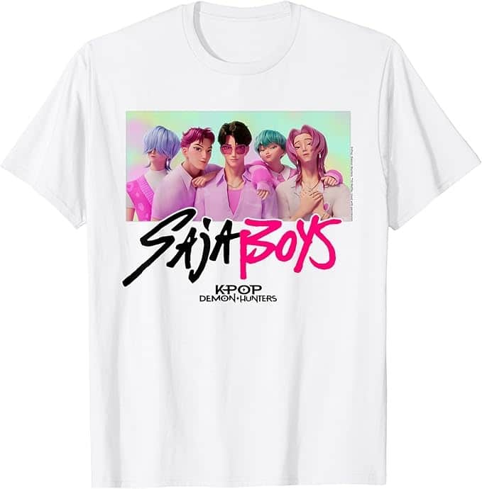 KPOPガールズ デーモン・ハンターズ グッズ Saja Boys Photo Frame Tシャツ サジャボーイズ