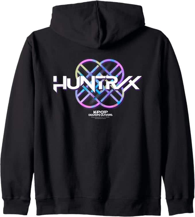 KPOPガールズ デーモン・ハンターズグッズ Huntr/X Pastel Logo ジップパーカー
