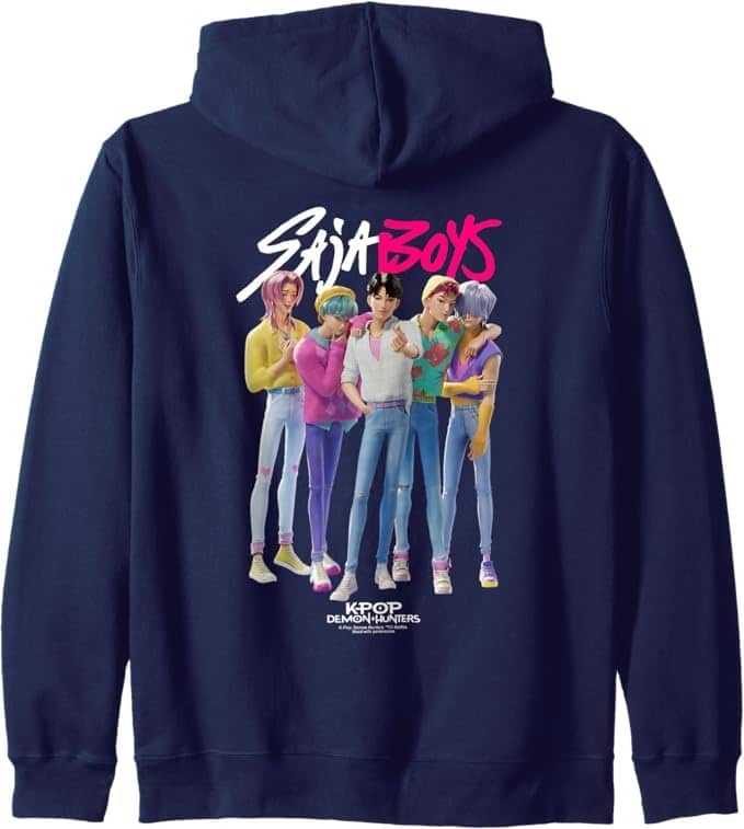 『KPOPガールズ! デーモン・ハンターズ』グッズ Saja Boys Boy Band ジップパーカー