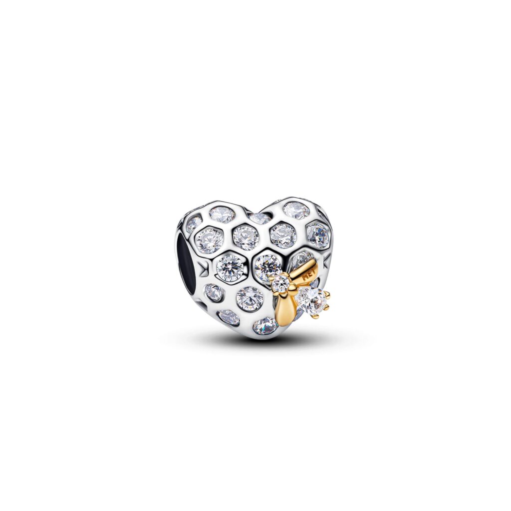 Bridgerton Honeycomb & Bee Heart Charm(¥13,200)