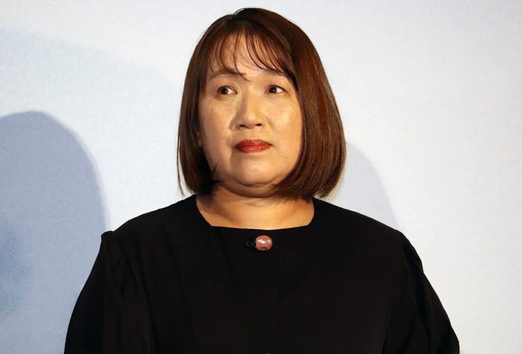 映画『未来』完成披露上映会にて