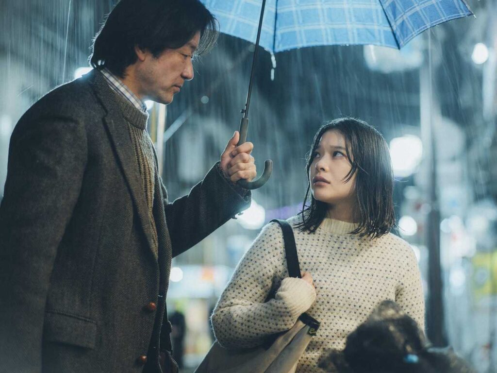 浅野忠信、岸井ゆきの、『すべて真夜中の恋人たち』より