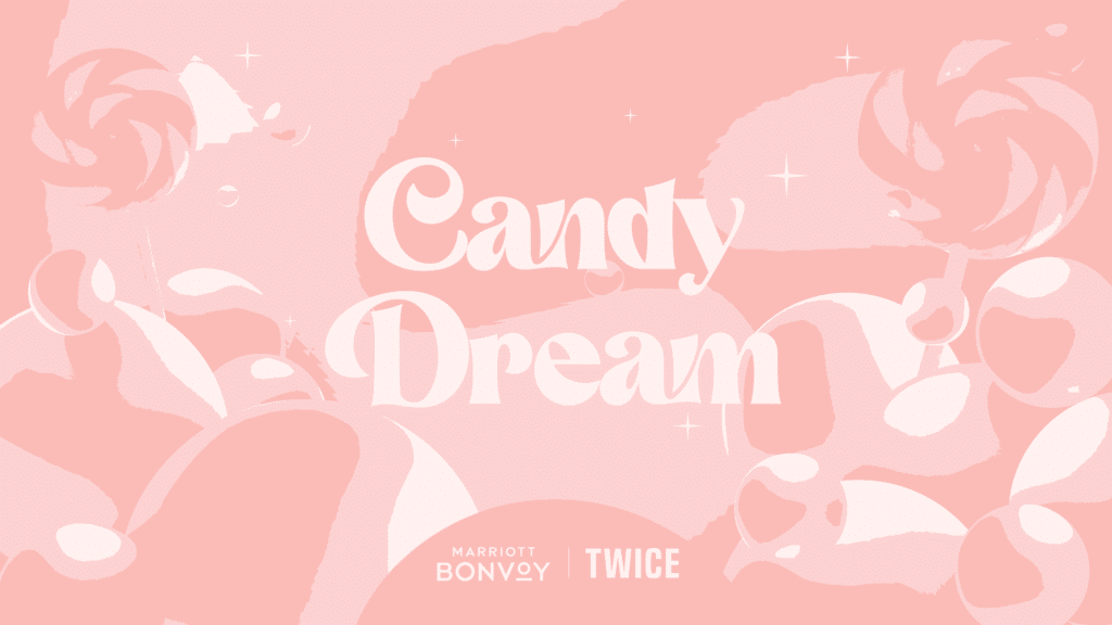 Marriott Bonvoy×TWICEコラボ「キャンディー・ドリーム」イメージ