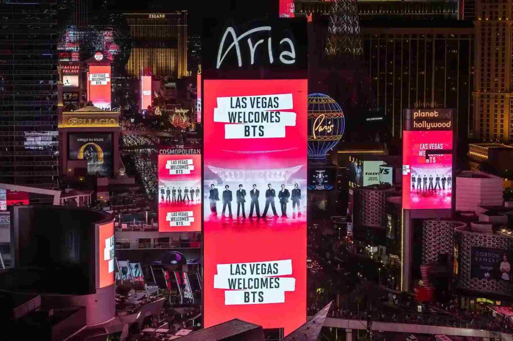 ラスベガスでの都市型イベント「BTS THE CITY ARIRANG」