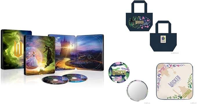 【Amazon.co.jp限定】ウィキッド 永遠の約束　４Ｋ ＵＨＤ ＋ ブルーレイ セット　スチールブック仕様 [Light] オリジナルランチトート＆刺繍缶ミラー＆ミニタオル付きコレクション（ビジュアルシート3枚セット＋ポストカード3枚セット付き）[Blu-ray]