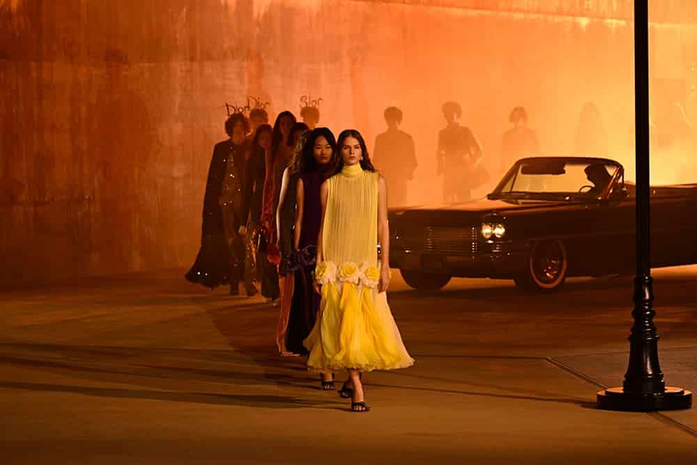 現地時間5月13日、LACMAで開催された「ディオール クルーズ 2027」にて 写真:Giovanni Giannoni/WWD/Getty Images