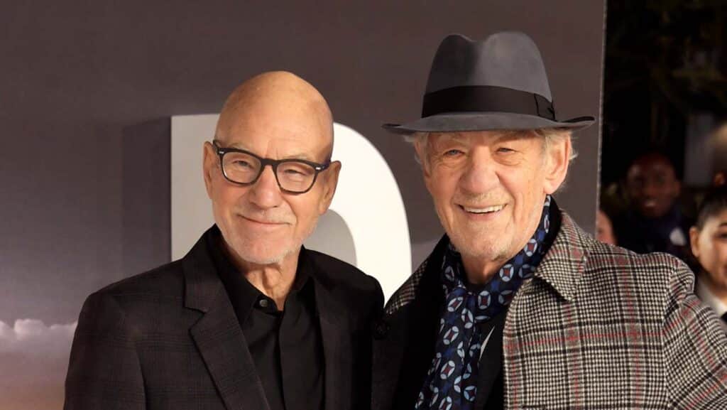 （左から）パトリック・スチュワート、イアン・マッケラン 写真：Dave Benett/WireImage