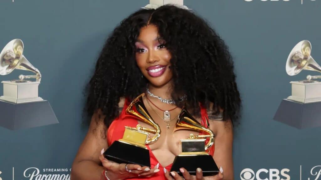 SZA(シザ)、第68回グラミー賞授賞式にて=現地時間2026年2月1日