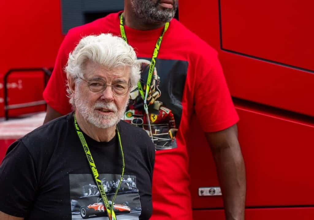 【F1ハンガリーGP2026予選】ジョージ・ルーカスもフェラーリを訪問 ノリスが劇的ポール獲得、ハミルトンと0.012秒差の大接戦