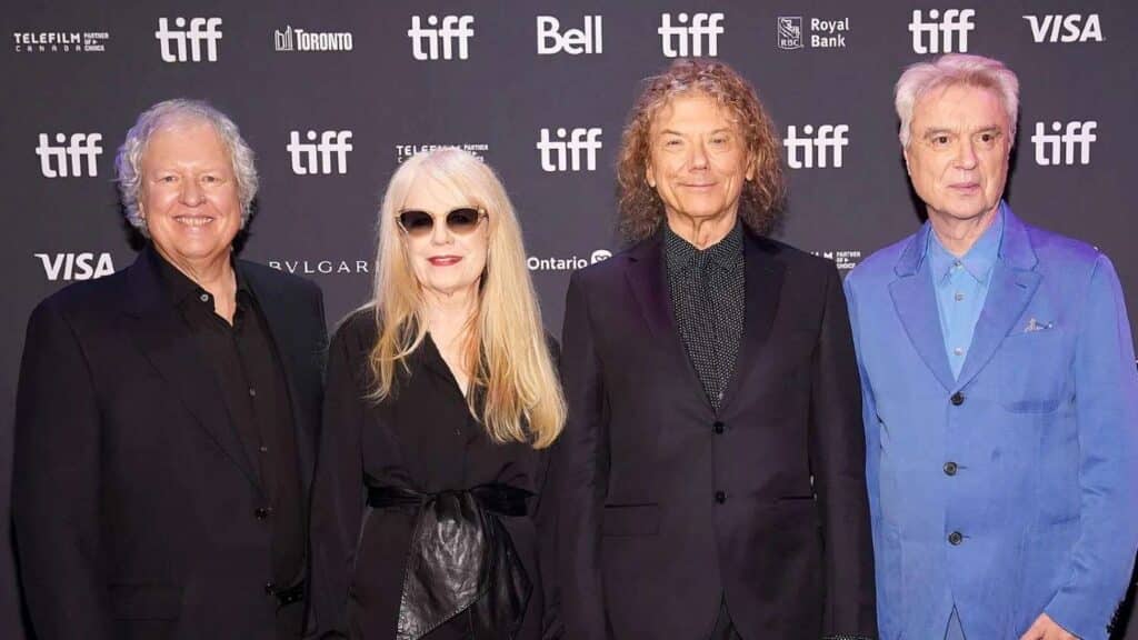 クリス・フランツ、ティナ・ウェイマス、ジェリー・ハリスン、デヴィッド・バーン(トーキング・ヘッズ)=2023年